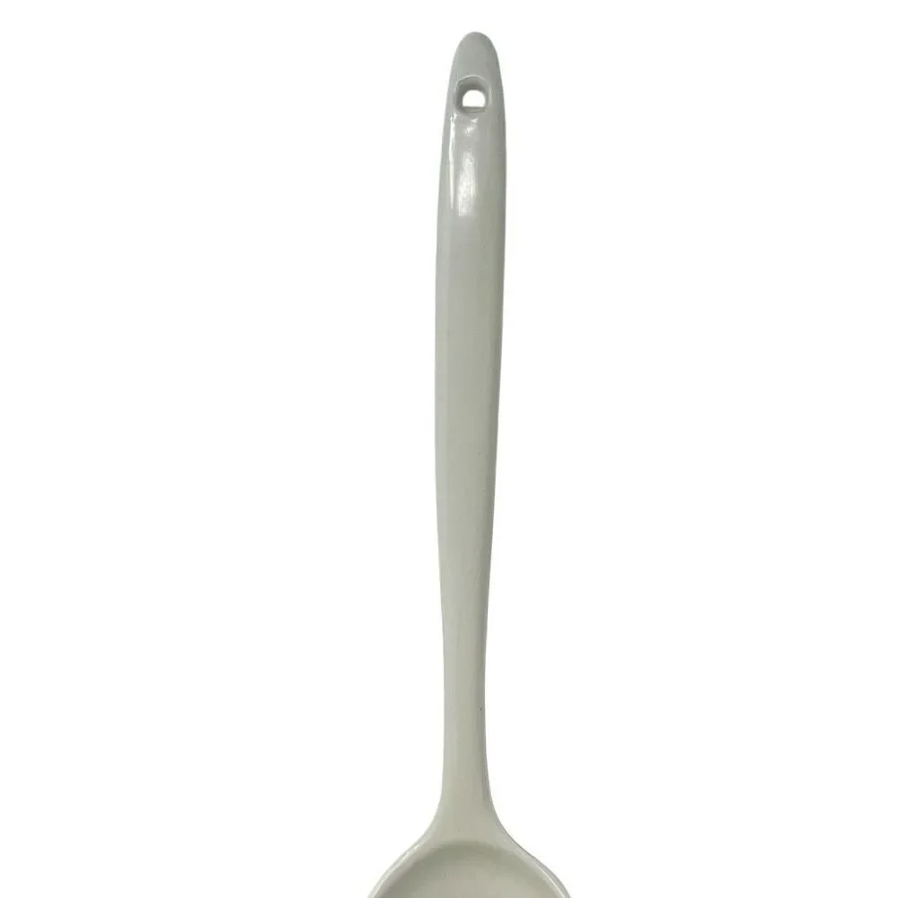 Melamine Ware White Slotted Spoon Vintage Kitchen Utensil Made In Taiwan Used